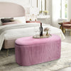 Bedroom living room Bench Storage Ottoman Stool Velvet Padded Footstool Pouffe