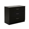 Modern Bedside Table Cabinet Chest of Drawers Nightstand 3 Drawers Bedroom BLACK