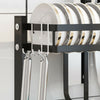 2 Tier KItchen Dish Drainer Cutlery Cup Plates Knives Holder Sink Rack Drip Tray