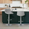 2×Bar Stools Leather / Velvet Chairs Breakfast Chair Swivel Gas Lift Adjustable