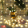 100 LED Globe Ball Outside Garden Lights String Fairy Decor Warm White 33ft