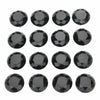 16x Door Knobs Handles Black Crystal Glass Cupboard Drawer Cabinet Kitchen