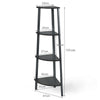 4-Tier Corner Storage Shelf Industrial Ladder Bookcase Plant Stand Display Unit