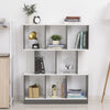 3-Tier 8-Cube Home Office Display Unit Bookcase Shelving Anti-Tip Straps