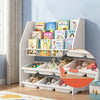 Kids Bookcase Wooden Display Rack Organizer 3-tier Book Shelf Storage Unit Rack