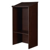 Wooden Stand Up Speaking Lectern Floor Standing Podium Table Adjustable Shelf