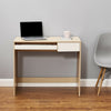 Simple Budget Computer Desk Wooden Small Table With Sliding Drawer Tray