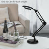 LED Desk Lamp Magnifying Magnifier Glass With Light Stand Clamp For Repair Read