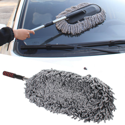 Telescoping Car Wash Cleaning Brush Duster Dust Wax Mop Microfiber Dusting Tool