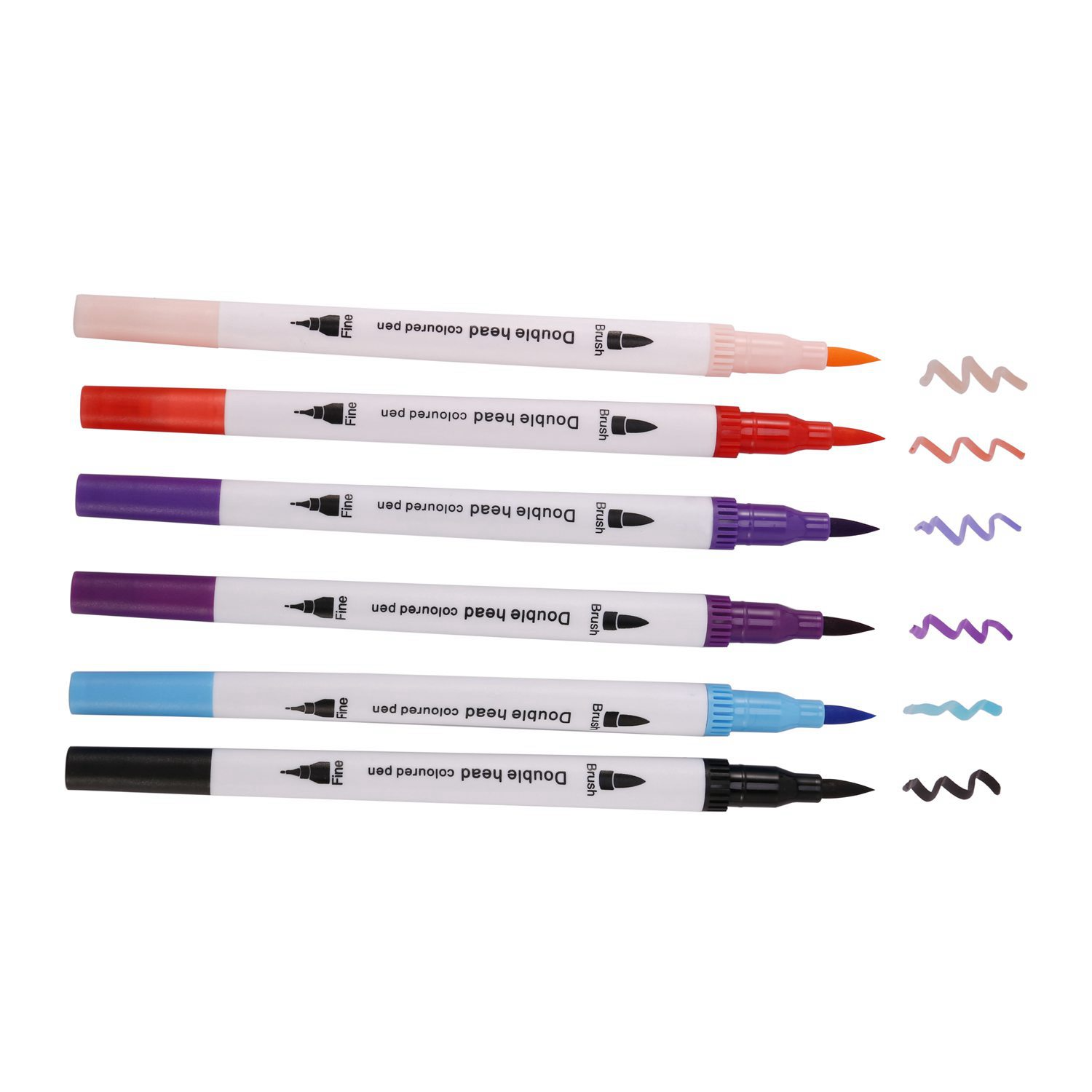 dual tips 100 colors fine brush