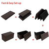 Double Large 2 Seater Ottoman Storage Box Faux Leather Folding Seat Footstool