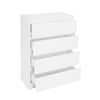 Modern White Bedside Table Cabinet 4 Chest of Drawers Storage Nightstand Bedroom