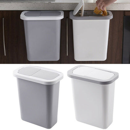 Kitchen Waste Bin Trash Can Basket Hanging Over Cabinet Cupboard Door Bathroom
