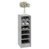 Home Shoe Cabinet Concrete Grey 31.5x35x90 cm Chipboard