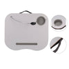 Laptop Stand Cushion Tray Notebook Computer Reading Table Cup Holder with 5 LED
