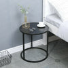 Yami Small Round Coffee Tea Table Sofaside Bedside Table Balck Metal Frame New