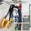 New Pop Rivet Gun With 60 Rivets 4 Heads Pvc Handle And Safety Catch