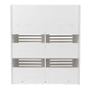 Wall Mounted Cabinet Bathroom Home White Double Door Vanity Storage Cupboard