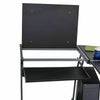 Modern L-shaped Computer Desk Corner PC Table Workstation Home Office w/ Shelves