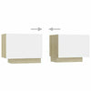 Modern TV Unit Cabinet Stand High Gloss Doors 200cm with LED Lights Drawers