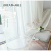 1/2X Rod Pocket Sheer Curtain Organza Voile Curtain Window Drape 4 Sizes 3Colors