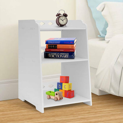 White Bedside Table Cabinet Small Side End Table Nightstand Storage Organizer UK