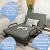 Folding Bed Reclining Foldable Bed 6 Levels Adjustable Bed 1x Pillow 1x Cushion