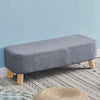 Square/Rectangle Grey Fabric Footstool Sofa Ottoman Foot Rest Stool Pouffe Seat