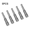 5Pcs 8 mm Magnetic Tech Screw Driver Tek Bit Drill Nut Setter Roofing Cladding