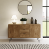 Industrial Wooden Sideboard Cabinet Cupboard Storage Furniture Drawers & Doors