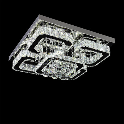 White LED Ceiling Light 5 Head Crystal Chandelier Pendant Lamp Home Light Fixing