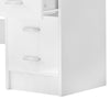 High Gloss 4 Drawer Vanity Dressing Table Computer Study Desk Furniture White