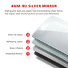 Black Round LED Bathroom Mirror with Touch Sensor Wall Mounted Demister Anti-fog