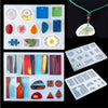 384PCS Resin Casting Molds Silicone DIY Jewelry Pendant Mould Kit Casting Craft