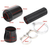 3" Universal Car Cold Air Filter Feed Enclosed Induction Intake Pipe Hose Kit.