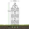 Set of 2 Vintage Garden Trellis Fence Panels Garden Climbing Aid 179 x 55cm