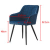 2 Pcs Dining Chairs Armchair PU / Velvet Kitchen Dining Room Restaurant Office