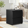 Modern Bedside Table Cabinet with 2 Drawers Nightstand Bedroom White Black NEW
