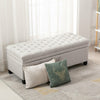 Large Chesterfield Storage Ottoman Bench Box Widnow Seat Stool Bedroom Footstool