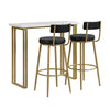 Bar Table and 2 Stools Set Breakfast Counter Height Kitchen Dining Room HT