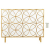 Fireplace Screen Freestanding Panel Spark Fire Guard Protector Safety Cover