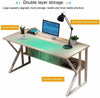 Computer Desk Writing Study PC Table Office Home Workstation Wooden & Metal