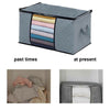 3Pcs Clothes Storage Bag Zipped Organizer Underbed Wardrobe Cube Closet Boxes UK