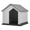 Grey Pet House Large Dog Kennel Indoor Outdoor Weatherproof Animal Shelter Cages