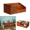 Retro Wall/Desktop Wooden Drawers Storage Cabinet Organiser Cosmetic Jewelry Box