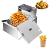 10L 2500W Commercial Electric Deep Fryer Fat Chip Single Tank Home Kitchen