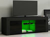 Modern TV Unit Cabinet Stand Sideboard Matt body and High Gloss Doors LED Lights