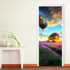 88cm Summer Lavender Door Stickers Murals Self-Adhesive Office Home Decor Gift
