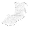 Waterproof Steamer Chair Cushion Seat Pad Garden Patio Sun Bed Lounger Recliner