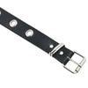 Punk Leather Waist Belt Rivet Eyelet Studded Single Grommet Buckle Chain Unisex
